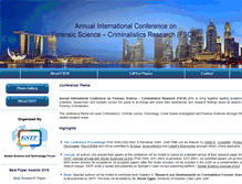 Tablet Screenshot of forensci-conf.org